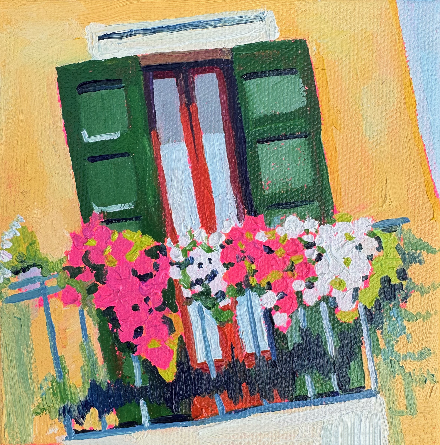 Verona Flower Balcony Mini Canvas