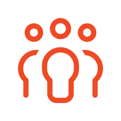 Icon of a group of 3 people