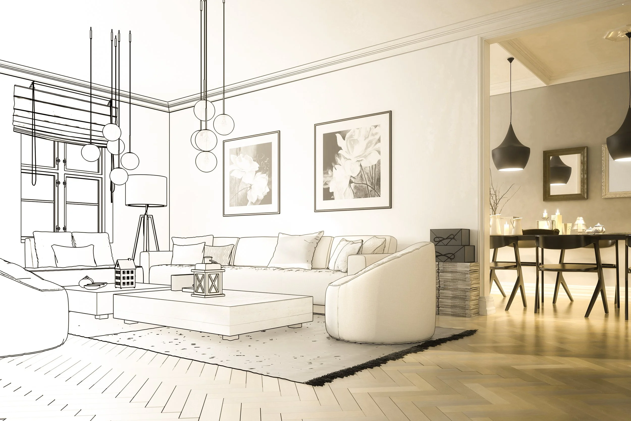 Plan Projet de design intérieur résidentiel