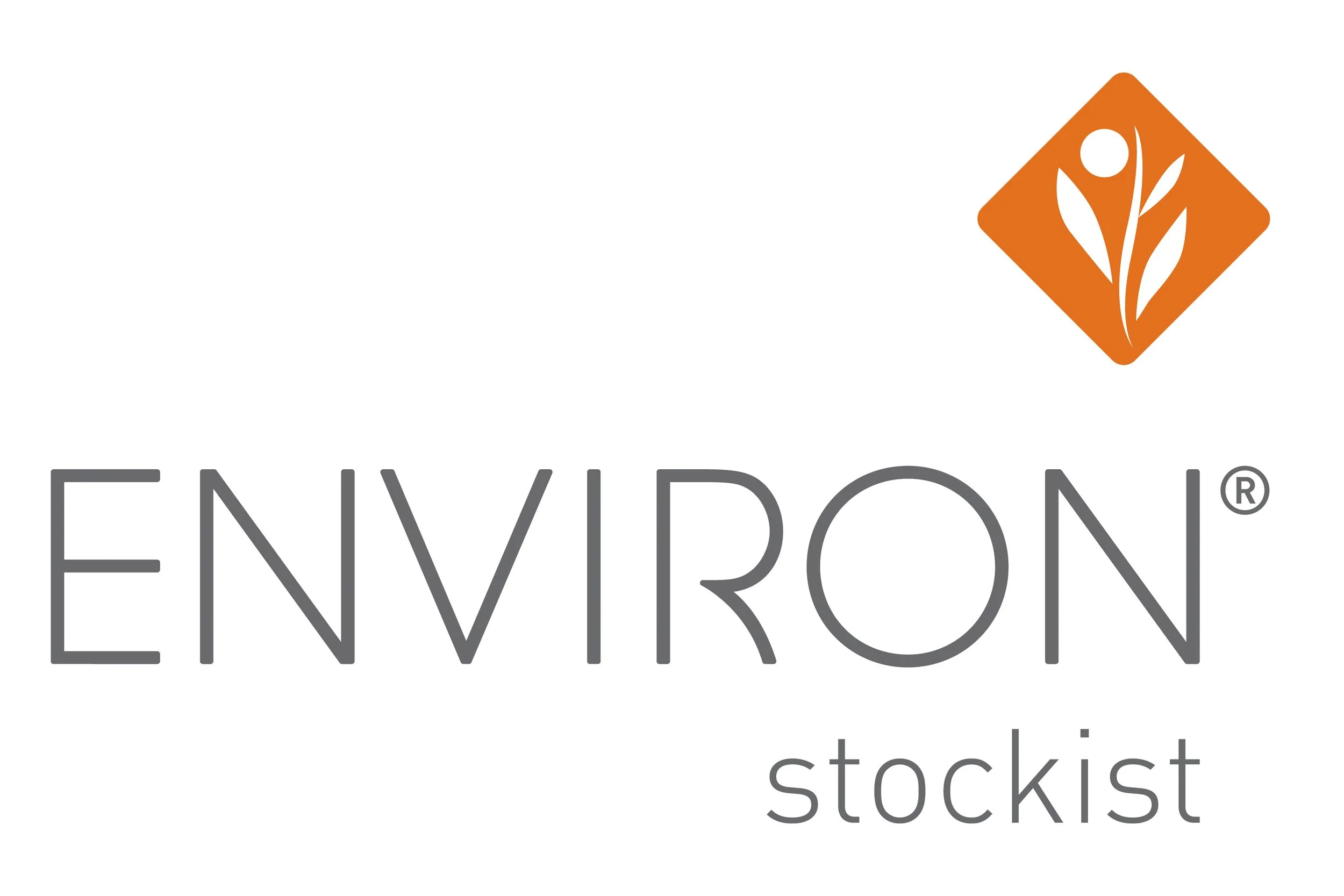 Envision stockist logo, buy environ products in the salon, book your consultation to find the right skincare.