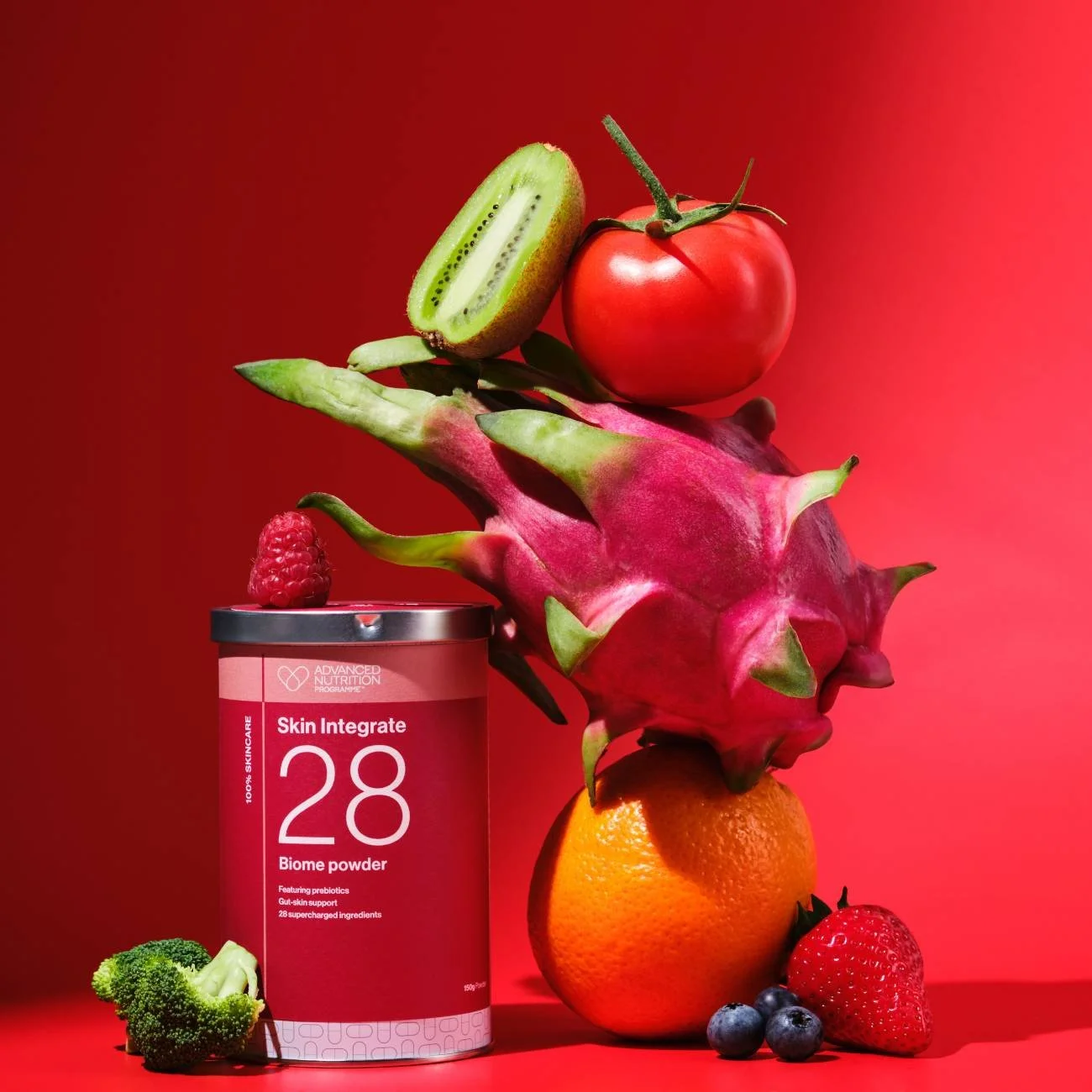 Suitable for all skin types, Skin Integrate 28 is clinically proven to increase your microbiome diversity, reduce inflammaging, support the skin barrier and deeply hydrate skin from within. Delivering everything your body needs to glow.