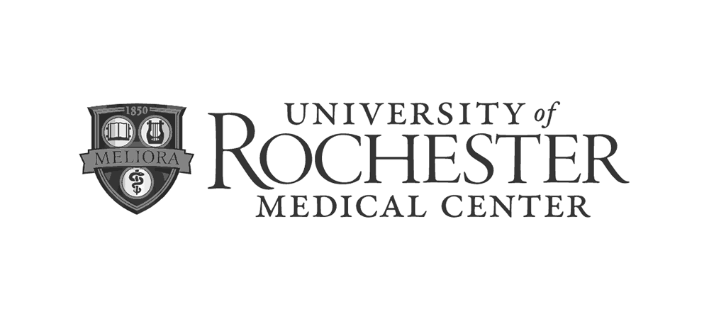 Logo of University of Rochester Medical Center with crest and text.