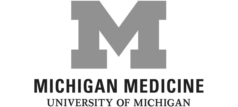 The logo of Michigan Medicine, University of Michigan, with a large gray letter 'M' and the words 'Michigan Medicine' and 'University of Michigan' below.