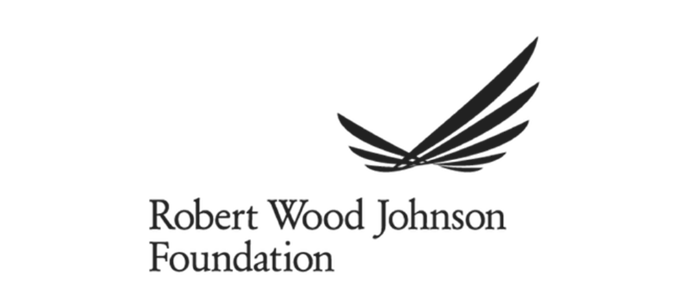 Logo for the Robert Wood Johnson Foundation with stylized wings above the name