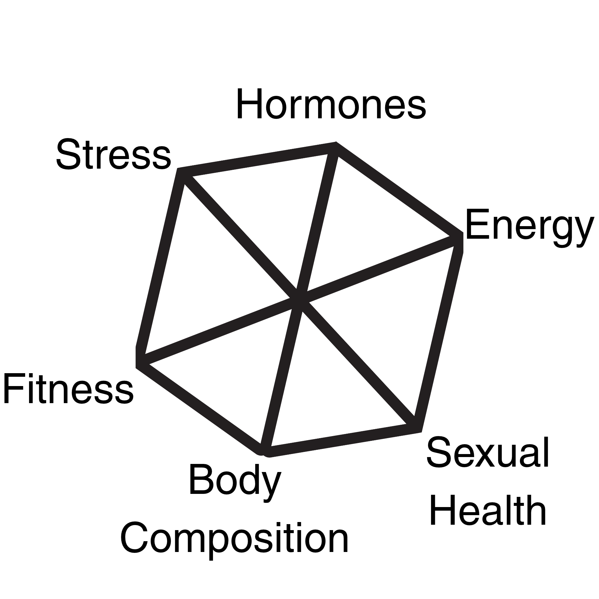 A word cloud with terms related to health and fitness, including stress, hormones, energy, body, sexual, health, composition, and fitness.