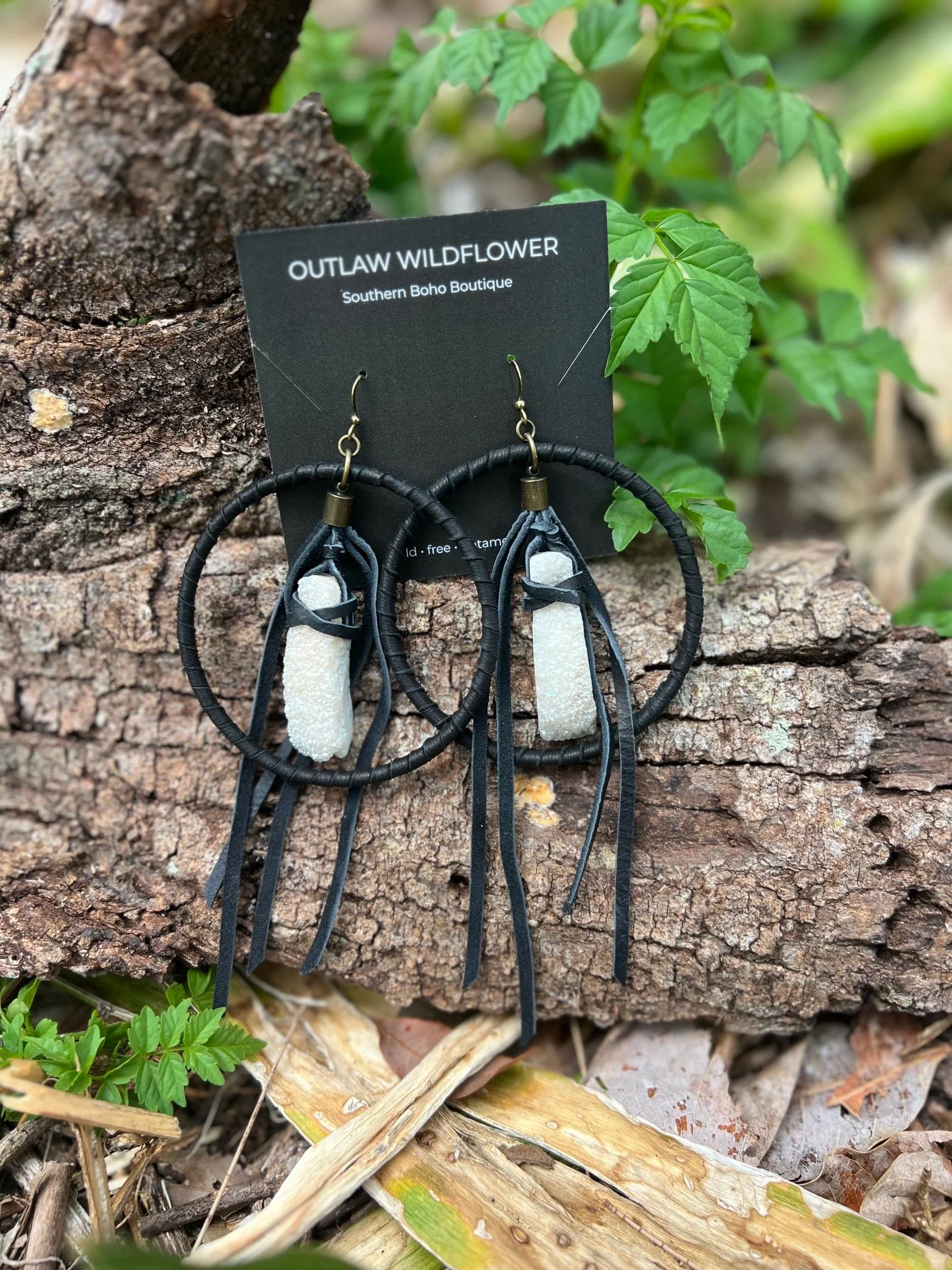 Desert Moon Hoop Earrings
