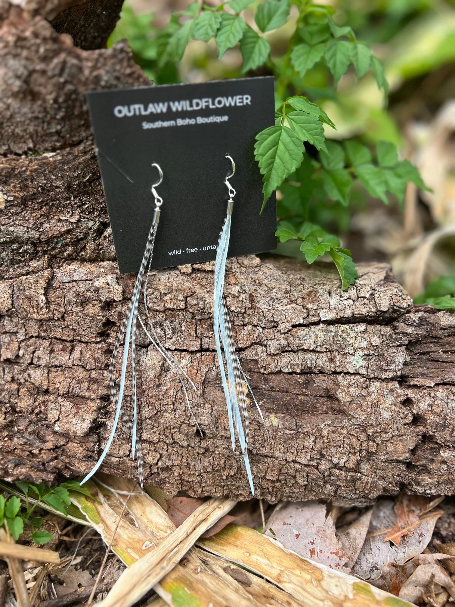 Open Range Feather Earrings