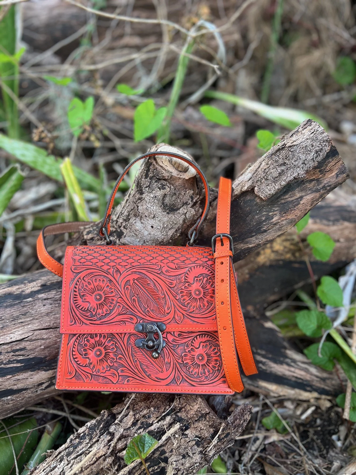 The Ember Bloom Satchel