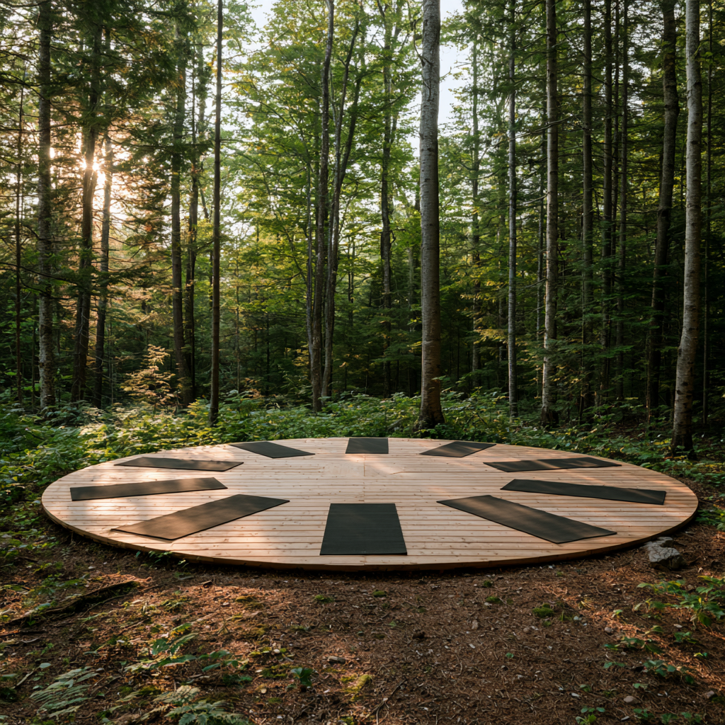 Woodland Movement Studio - Reconnect body and mind through yoga and mindful movement beneath the forest canopy.