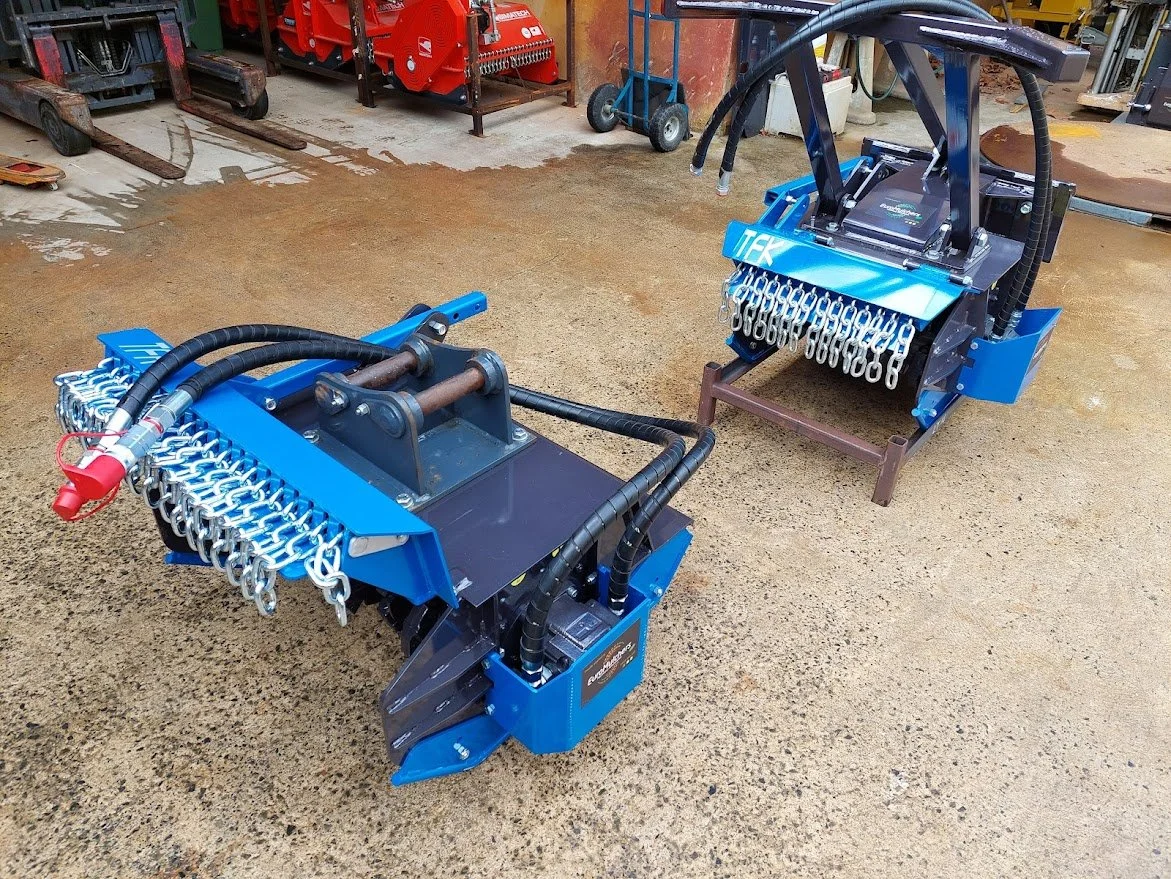 The SSK Hydraulic Forestry Mulcher combines compact design with powerful performance for demanding clearing tasks.