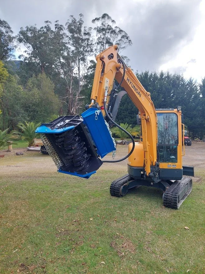 The OSMA TFK Forestry Mulcher Attachment combines durability and cutting performance for demanding applications.