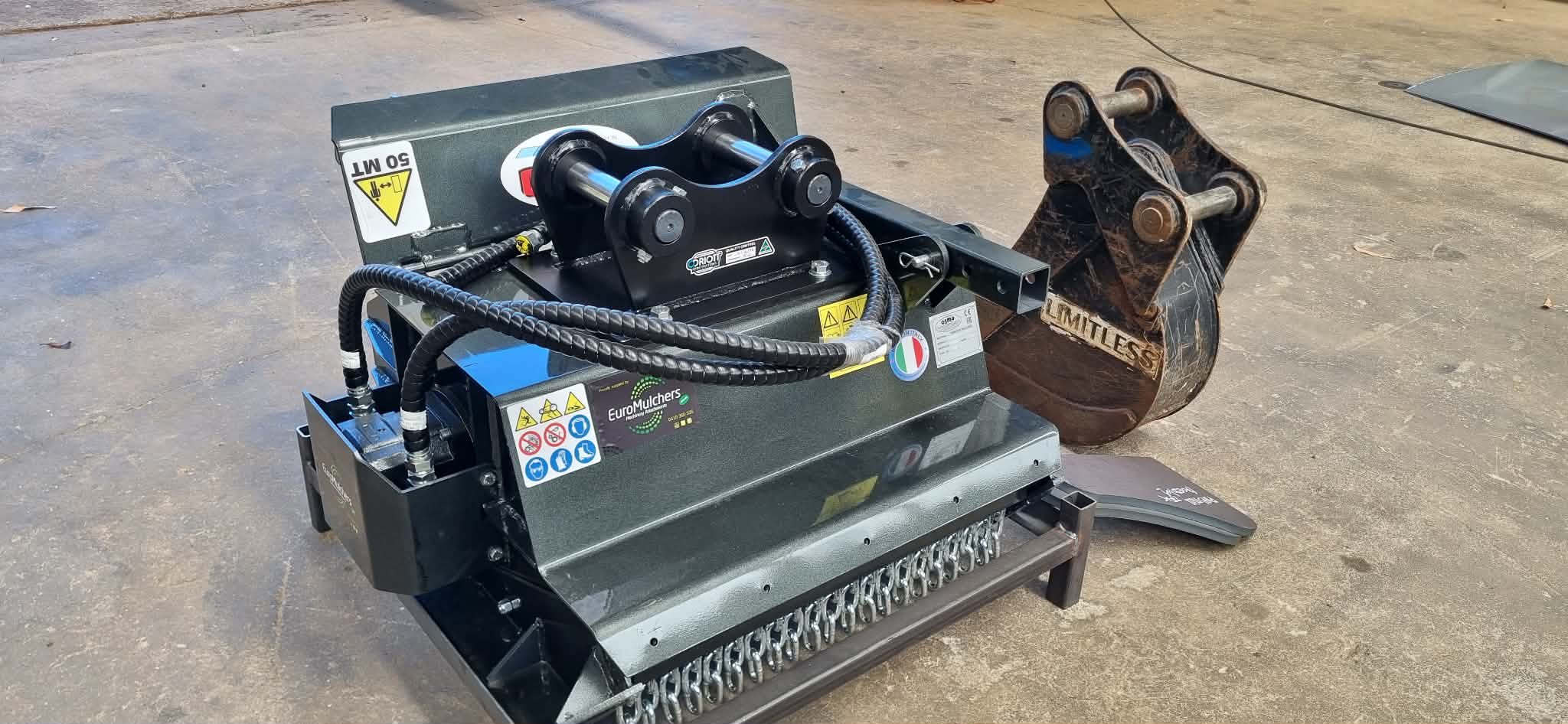 Improve productivity with the OSMA TFK Fixed Tooth Mulcher, designed for demanding excavator applications.