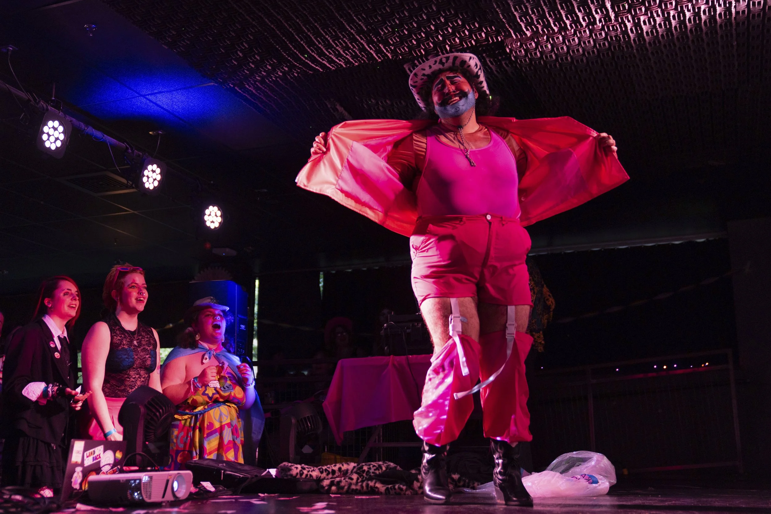 Will Wantme performs during a “Pink Pony Prom” held to celebrate teen and young adult members of the LGBTQ+ community on Friday, May 30, 2025, in Portland, Ore. 