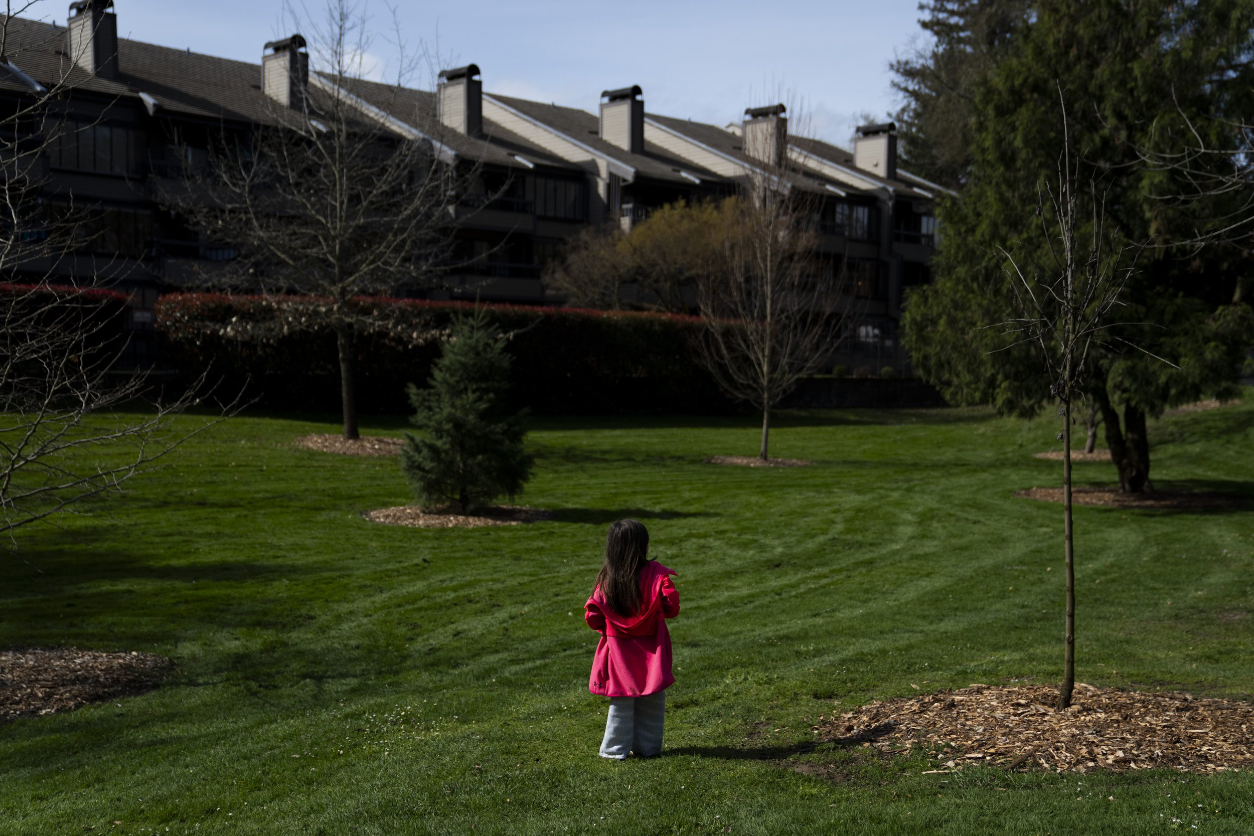 A homeless child plays in the park after receiving free food with her mother and sister, in Riverside Park, March 21, 2024, in Grants Pass, Ore. On Friday, June 28, the Supreme Court ruled that cities can enforce bans on homeless people sleeping outd