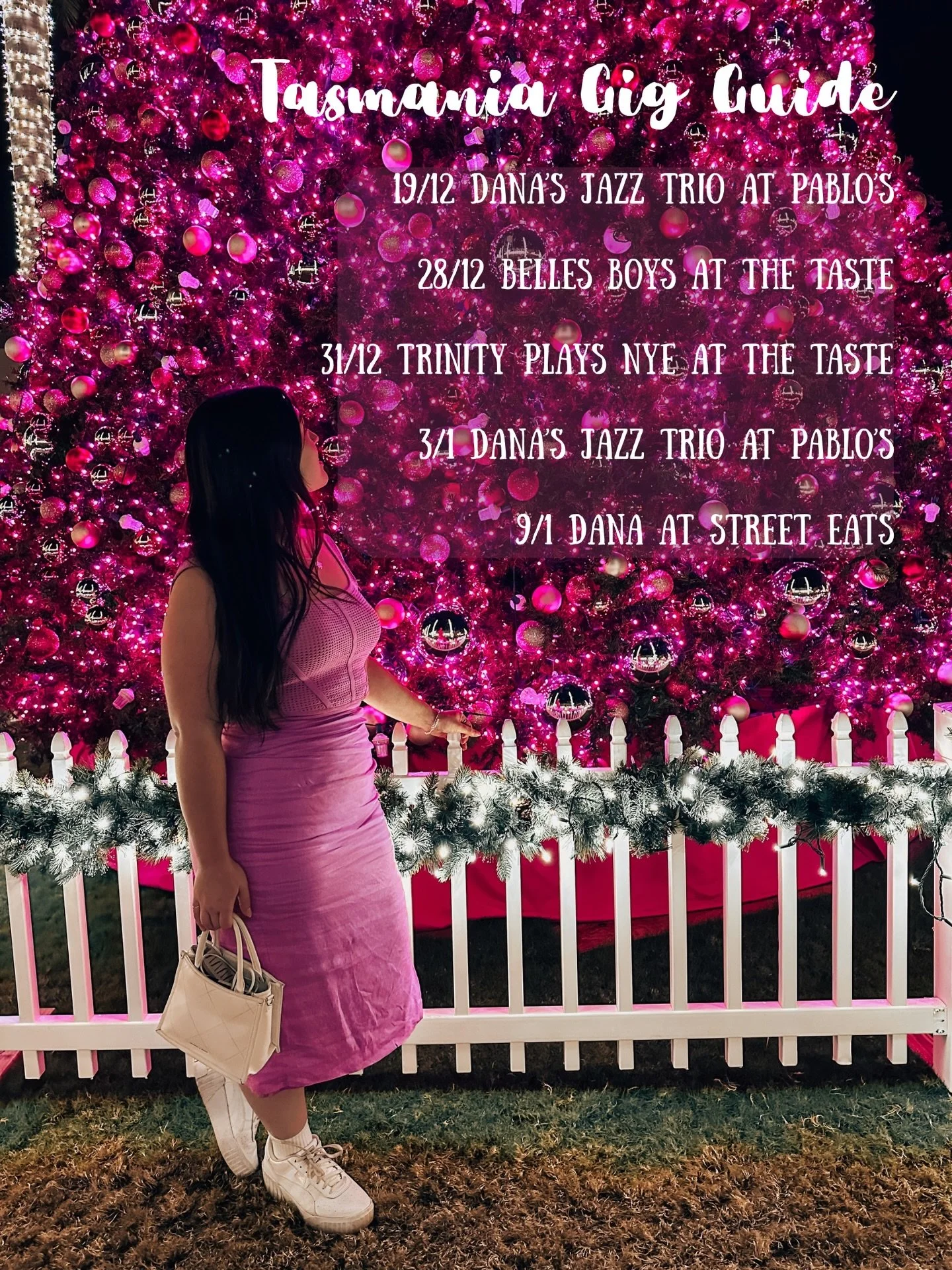 So excited to be visiting Tasmania for the first time in 18 months since I moved to the U.S.!!!

I&rsquo;ve lined up some fantastic musicians and I can&rsquo;t wait to play at all my favourite venues! 🎶

Come on out and say hi. I&rsquo;ve missed you