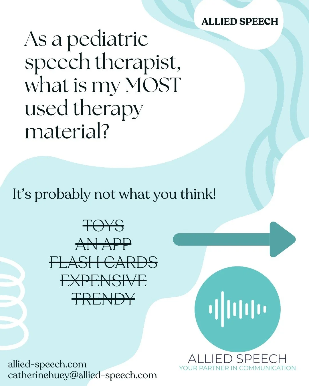 ✨ What&rsquo;s my most-used therapy material?

It&rsquo;s probably not what you think&hellip;

#speechtherapy #pediatricslp #slplife #playbasedtherapy #visualsupports #therapytools #alliedspeech #parenttips