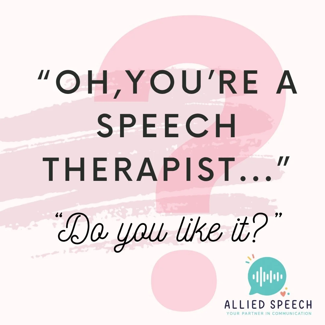 My honest opinion when someone asks if I like being a speech therapist&hellip; 👀