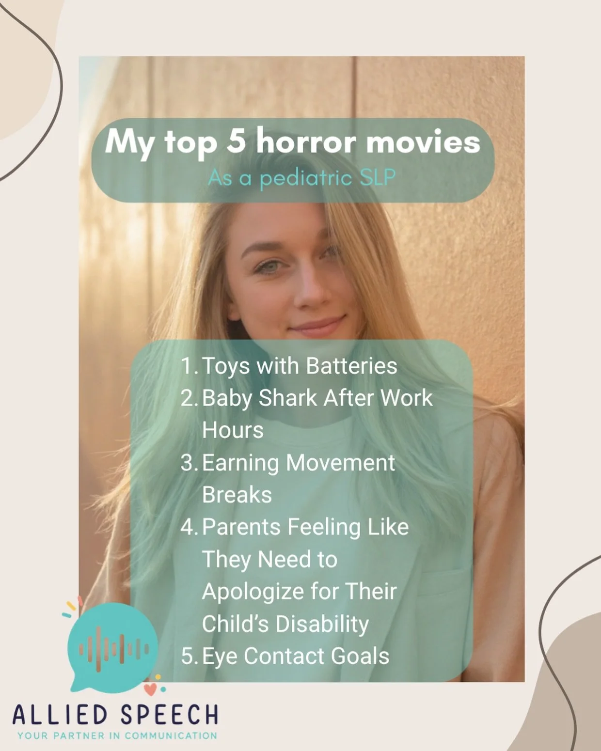 Every SLP has a list of things that keep them up at night. 

Mine isn&rsquo;t monsters under the bed&mdash;it&rsquo;s eye contact goals, earning movement breaks, and parents feeling like they need to apologize for who their child is.

What&rsquo;s on