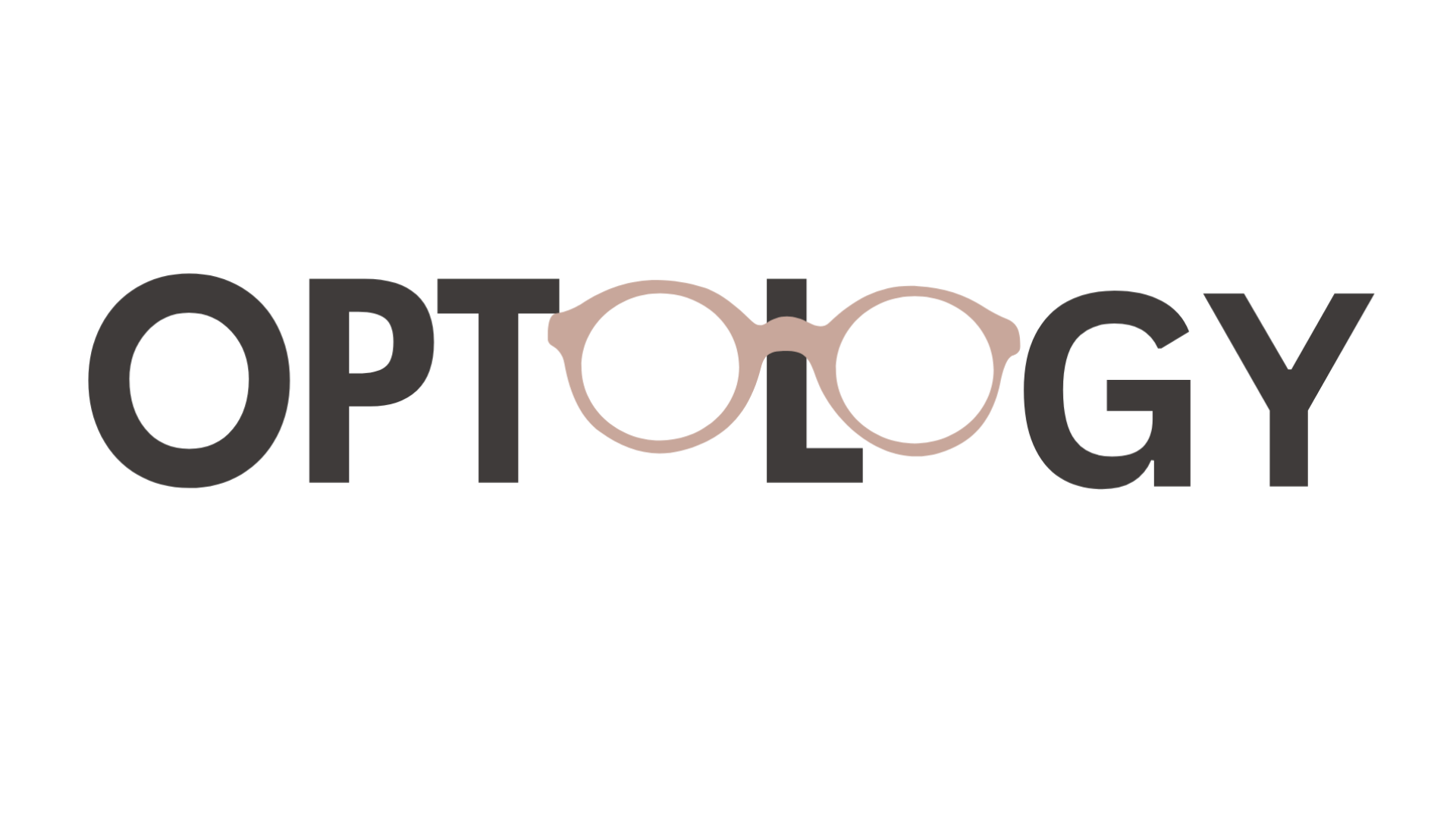 Optology brand logo — minimalist design with eyeglasses symbol representing clarity and vision.