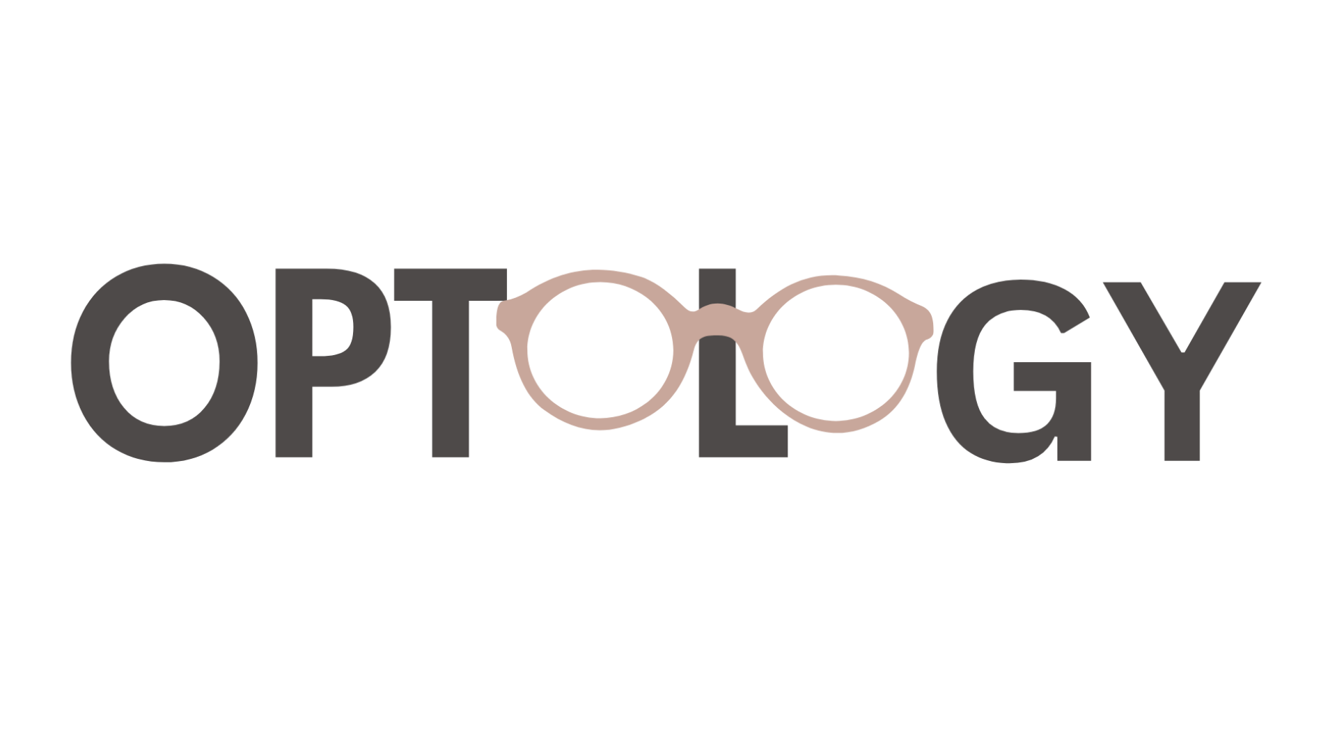 Optology brand logo — minimalist design with eyeglasses symbol representing clarity and vision.