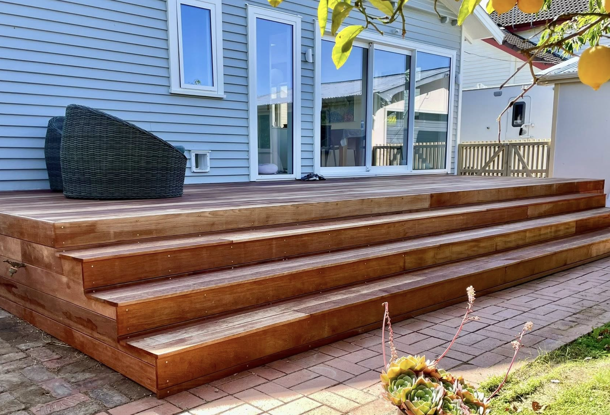 hardwood deck