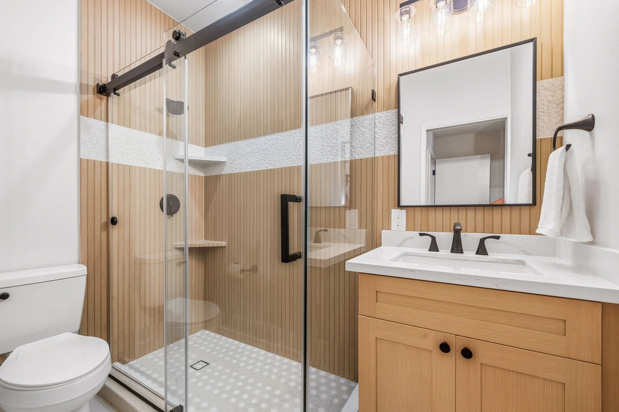 Warm Contemporary Bathroom