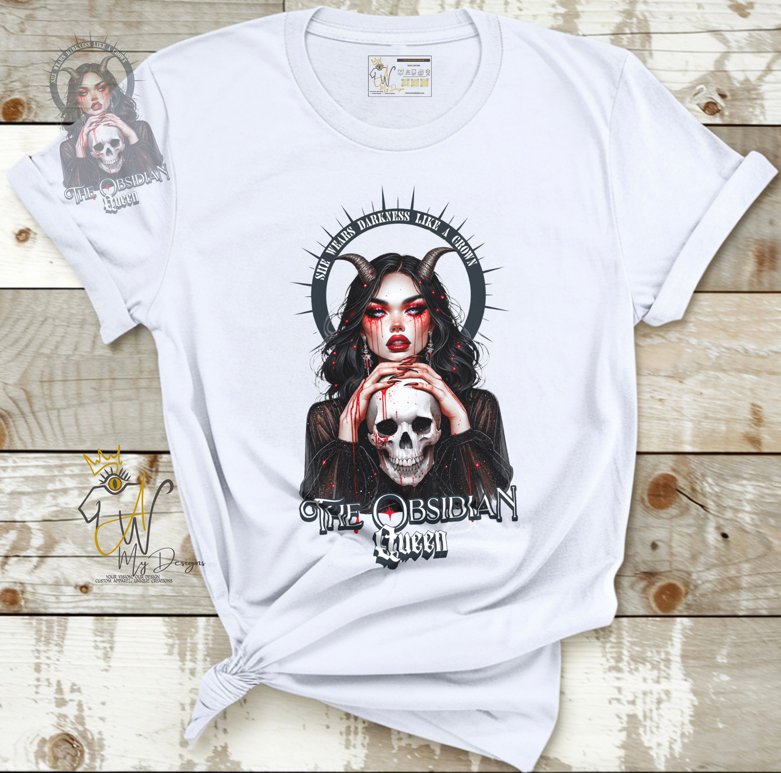 The Obsidian Queen | Gothic Unisex Graphic T-Shirt