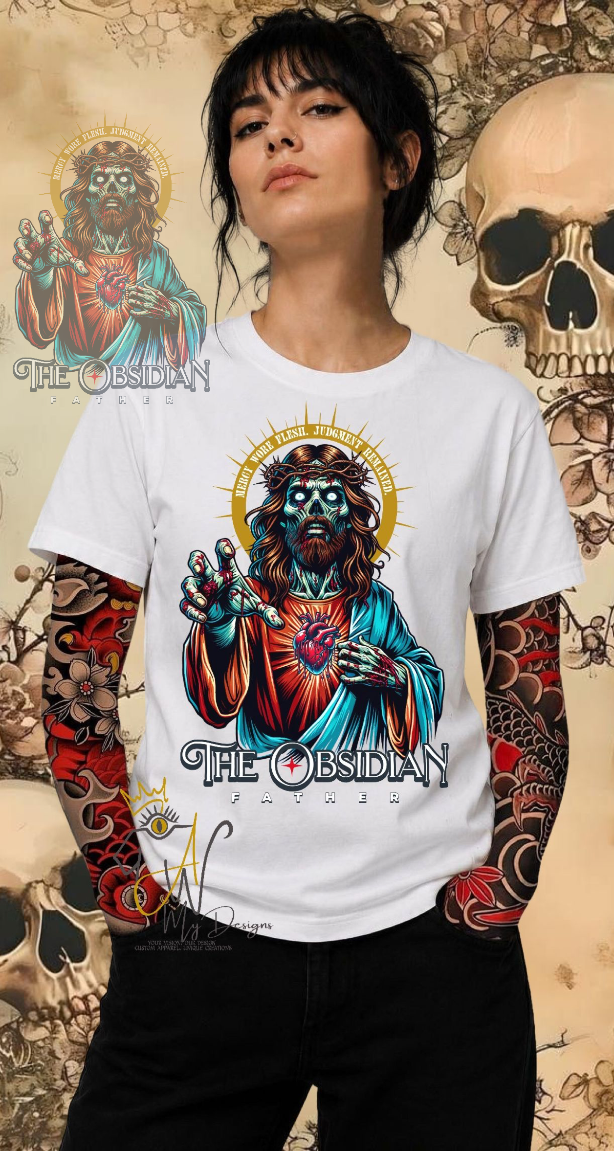The Obsidian Father | Gothic Unisex Graphic T-Shirt