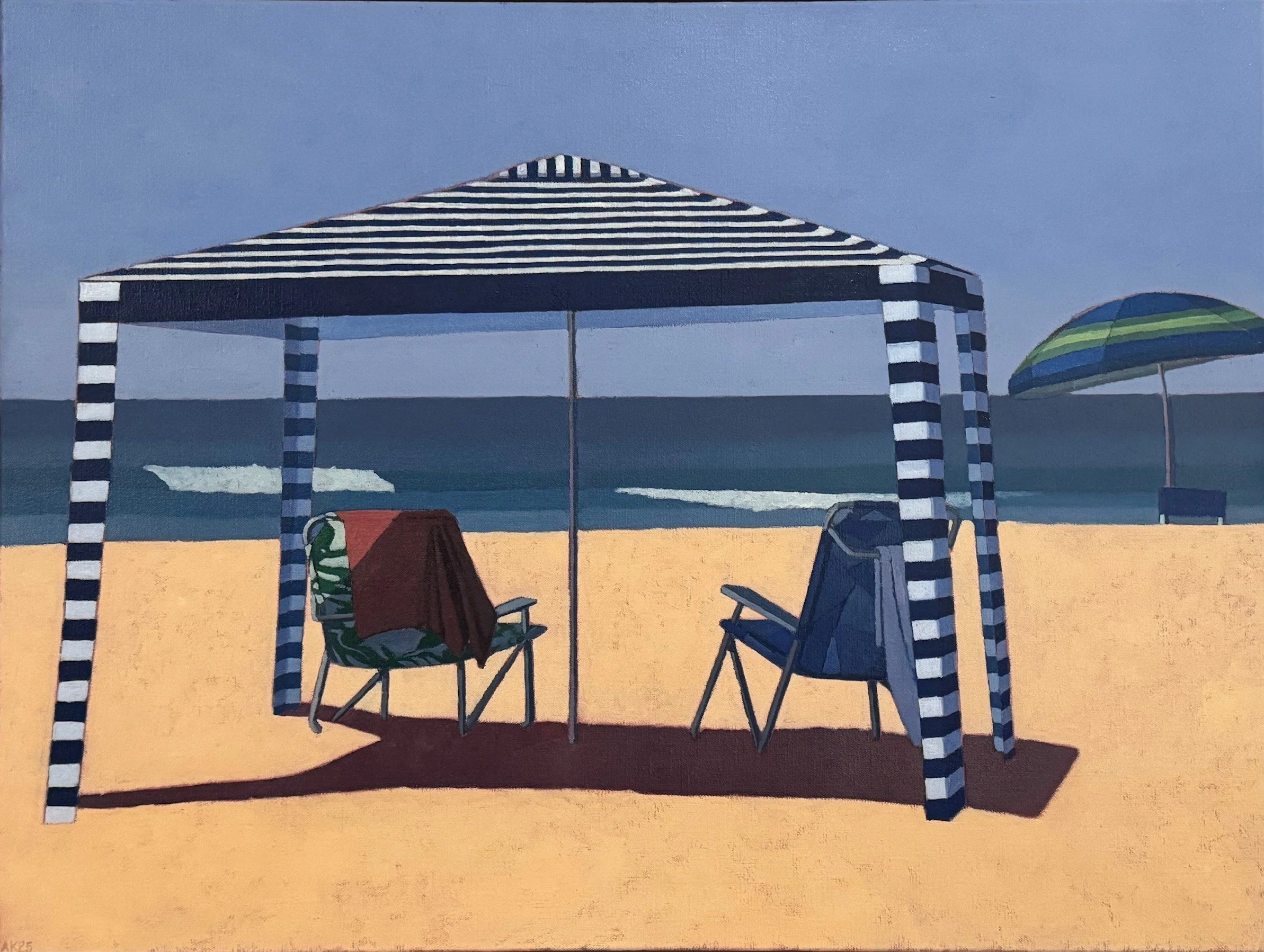 Australian Beach Pattern 2025, oil on linen, 61 x 81cm