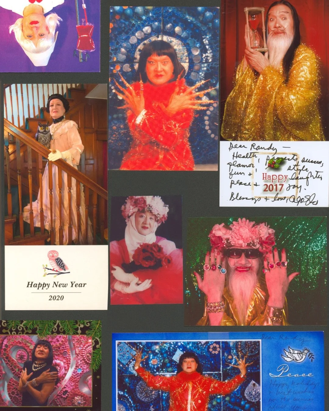 The warm light of Agosto Machado will never go out. He was pure love and every interaction with him was an uplifting conversation. Here are some of his annual holiday cards sent to Randy. Finding these photo shoots tucked away throughout the apartmen