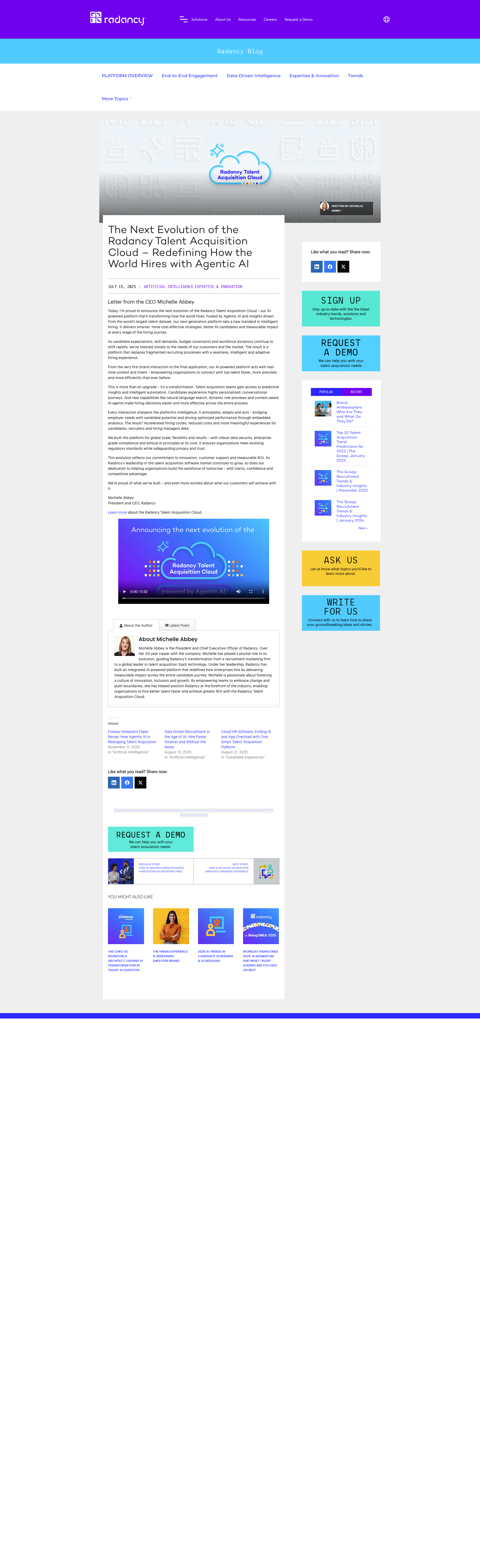 Announcement Blog from CEO