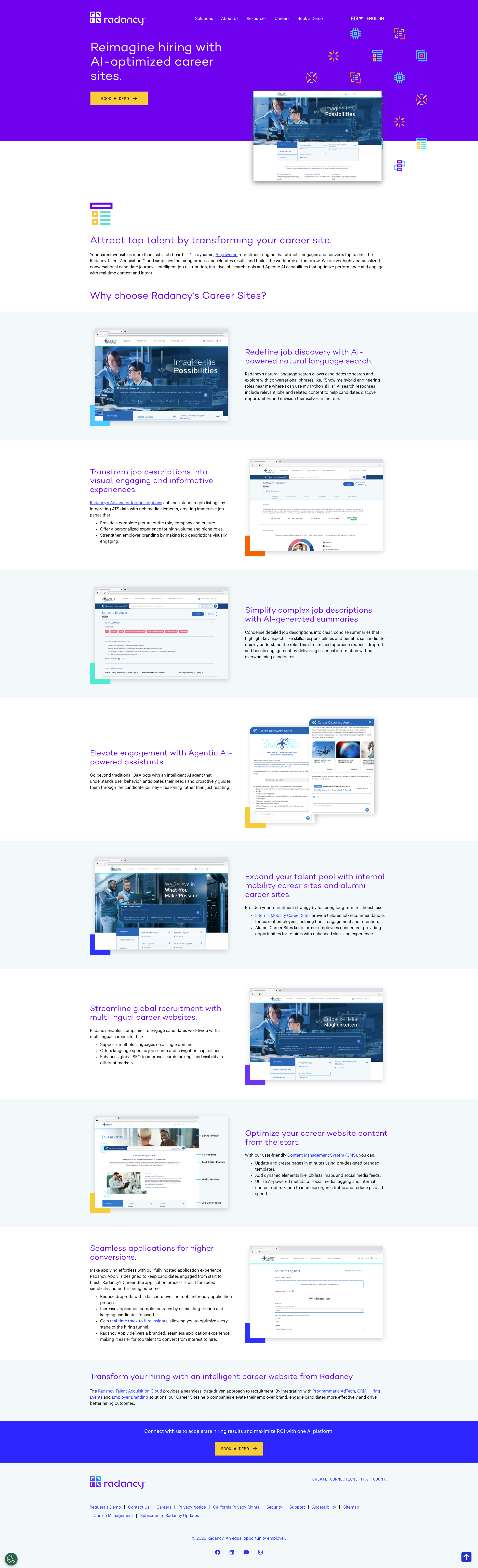 Updated Career Site Product Page