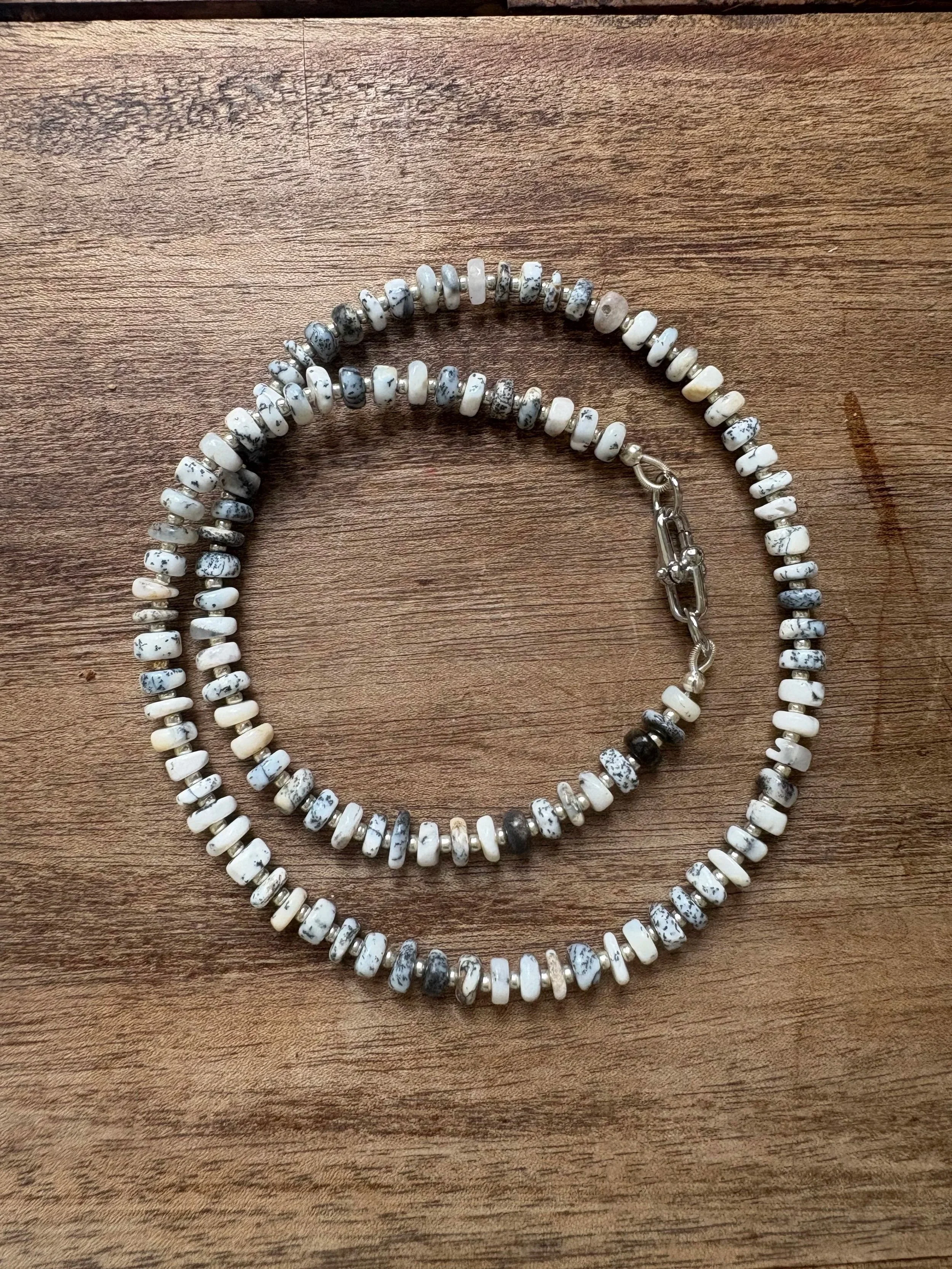 Light Grey Dendritic Agate