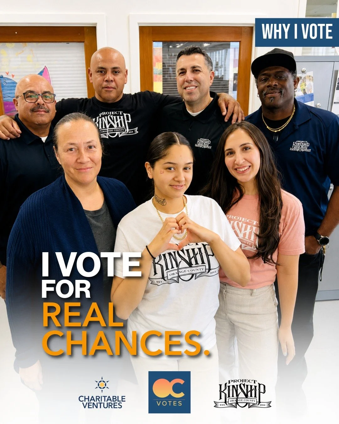 Real chances don't happen by accident. They happen when people who've walked the hardest roads turn around and pull someone else through. This is the Project Kinship team, formerly incarcerated staff, mentors, and the young people they show up for ev