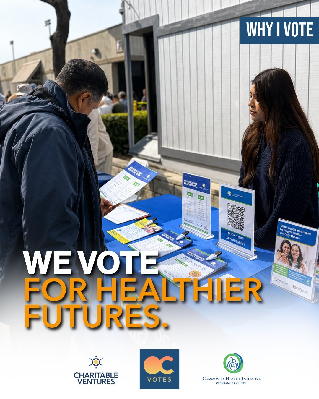 A healthier future starts with access today: an appointment booked, coverage secured, a question finally answered. We show up so no one in Orange County has to navigate healthcare alone. We vote for what comes next.

@voteoc @communityhealthoc #OCVot