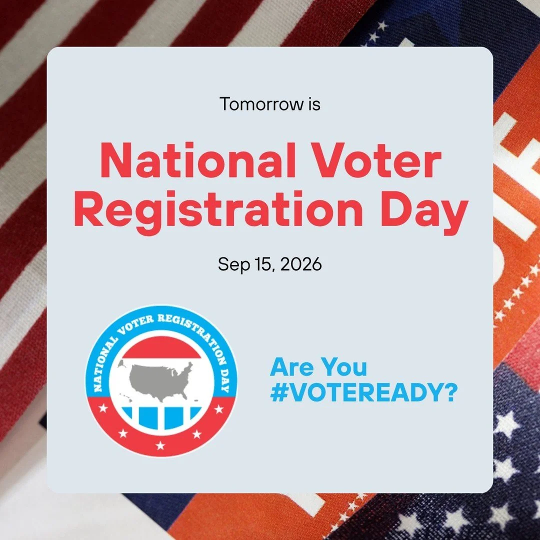🗳️ Tomorrow is National Voter Registration Day!

At OC Votes, we believe nonprofits belong in the heart of these conversations, NOT on the sidelines. Every organization we work with has a reason to vote, and every reason adds up to a stronger Orange