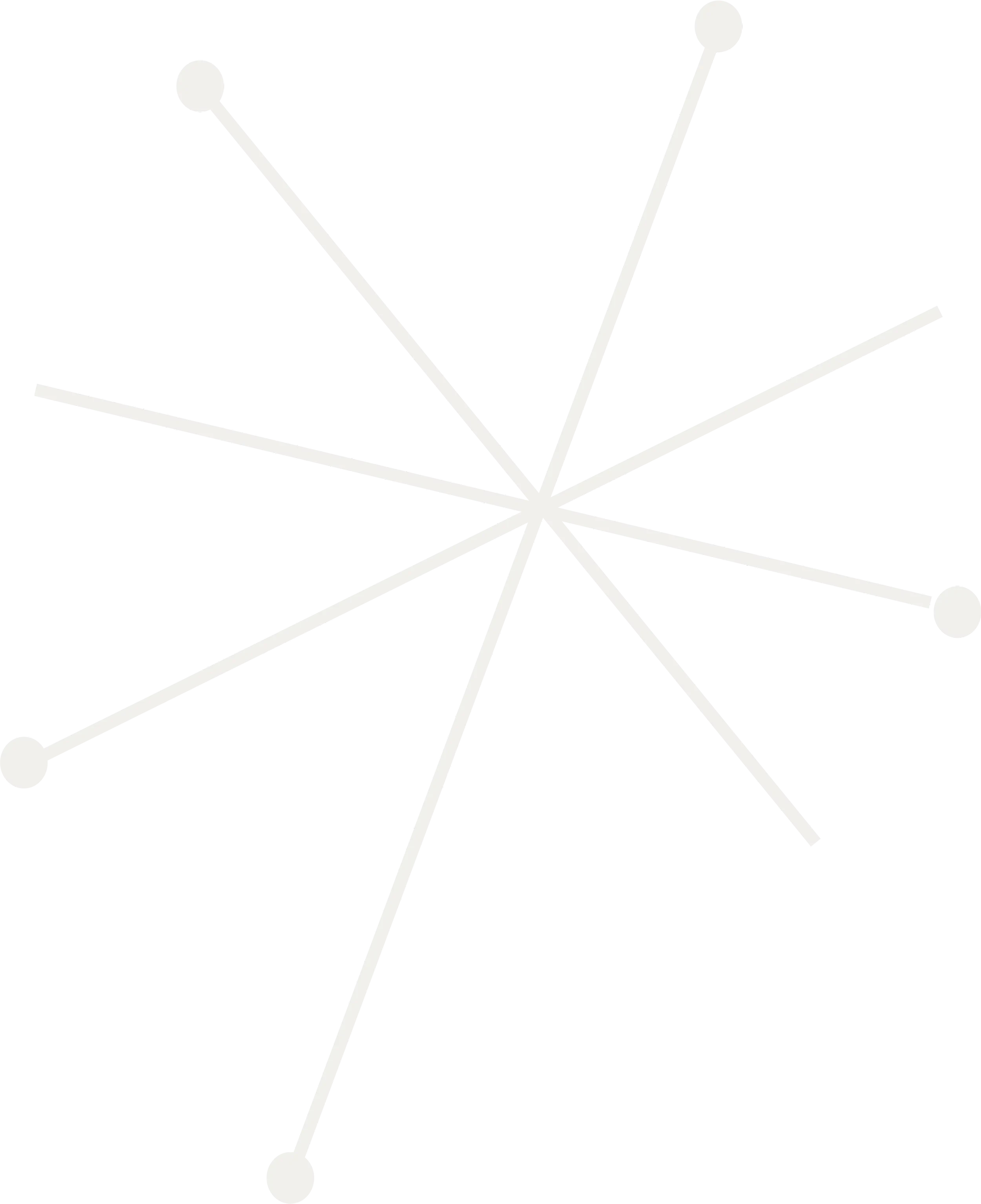 A black background with a white wireframe 3D model of a geometric shape. The shape appears to be a cone with a complex wireframe structure, with lines intersecting and forming a star-like base at the bottom.