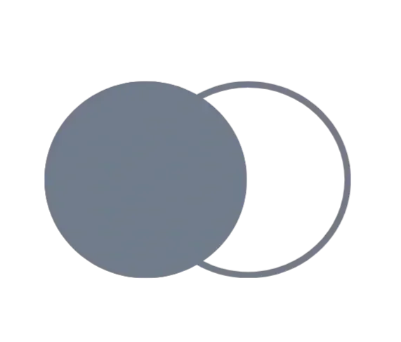 Close-up of a pair of metal rings, with one ring inside the other, on a black background.