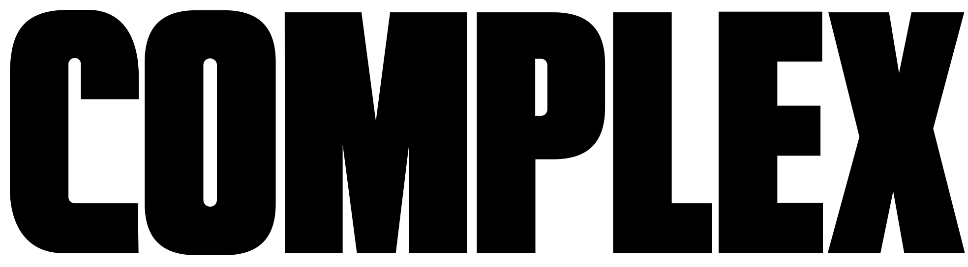 Bold black text on a white background that reads 'COMPLEX'.