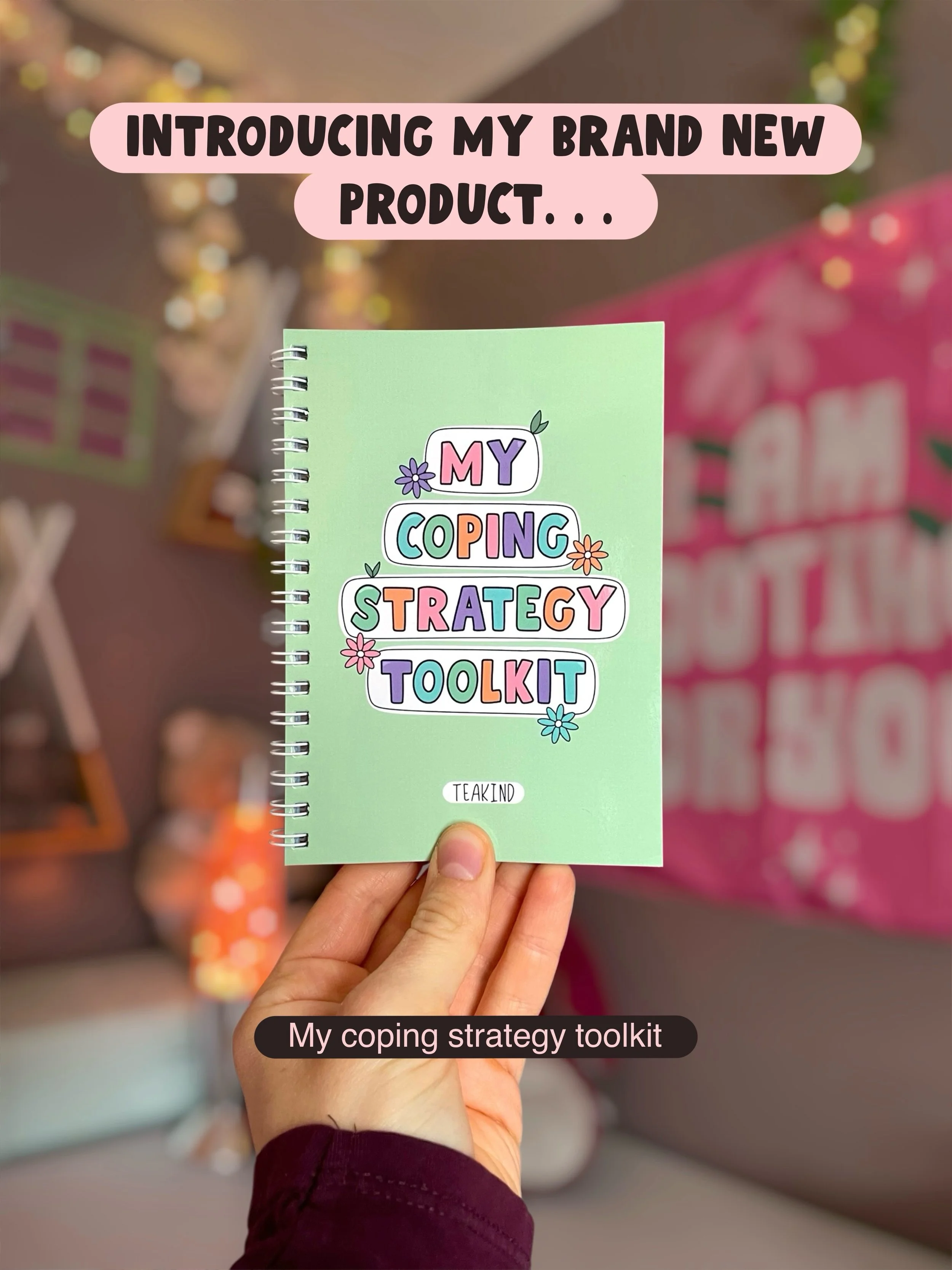 MY COPING STRATEGY TOOLKIT 🧊🧘🏻&zwj;♀️🎨☕️

I have a brand new product to share with you all&hellip;

Introducing my coping strategy toolkit, an A6 wiro bound book with over 70 coping strategies for you to try. Each one has easy to follow instructi
