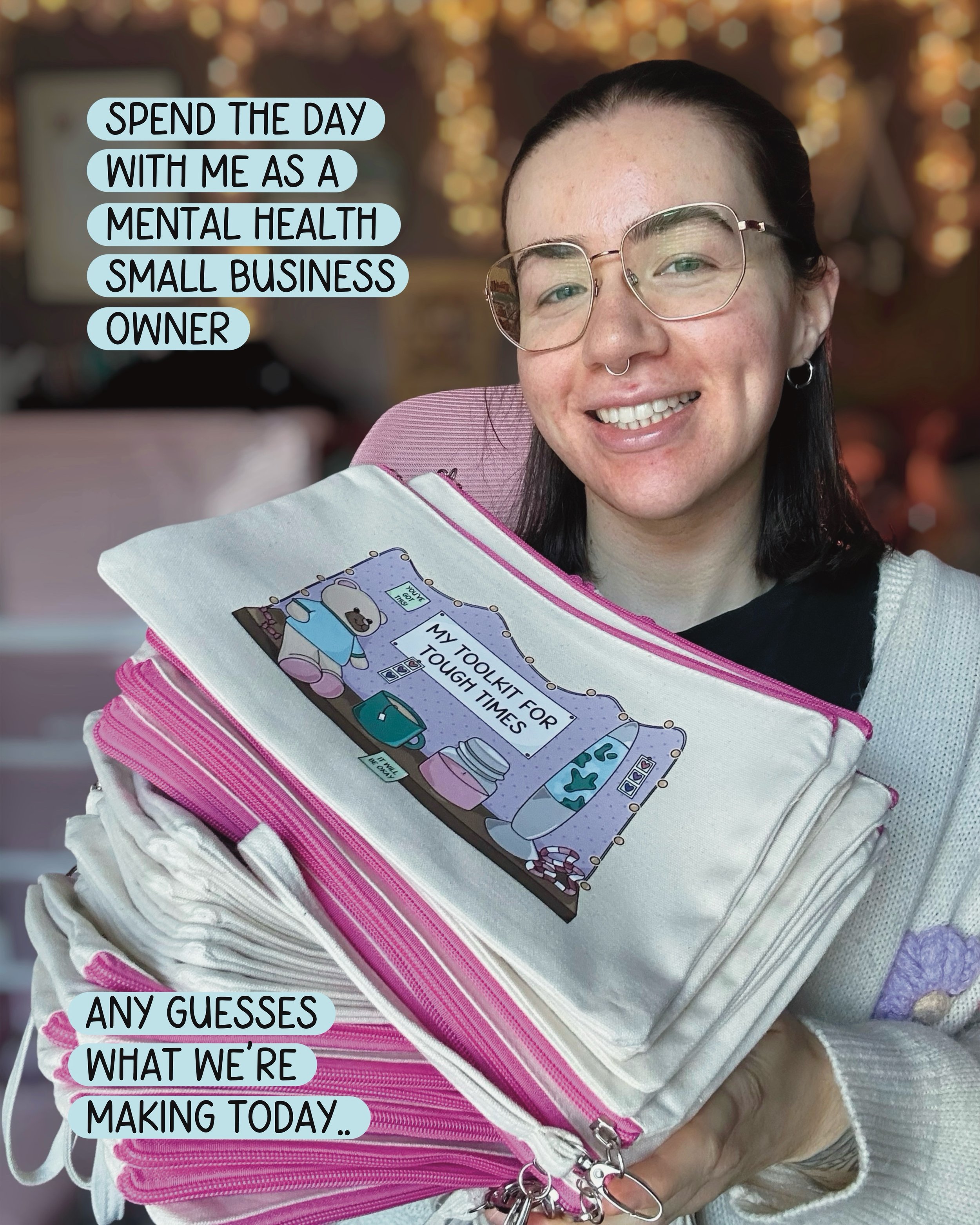 SPEND THE DAY WITH ME AS A MENTAL HEALTH SMALL BUSINESS OWNER 🩷

And it&rsquo;s bag making day.. 🛍️

You can shop my bags and all of my other products on my website (TeaKind.co.uk) and my Etsy shop (TeaKind) 📦

#mentalhealthresources #mentalhealth