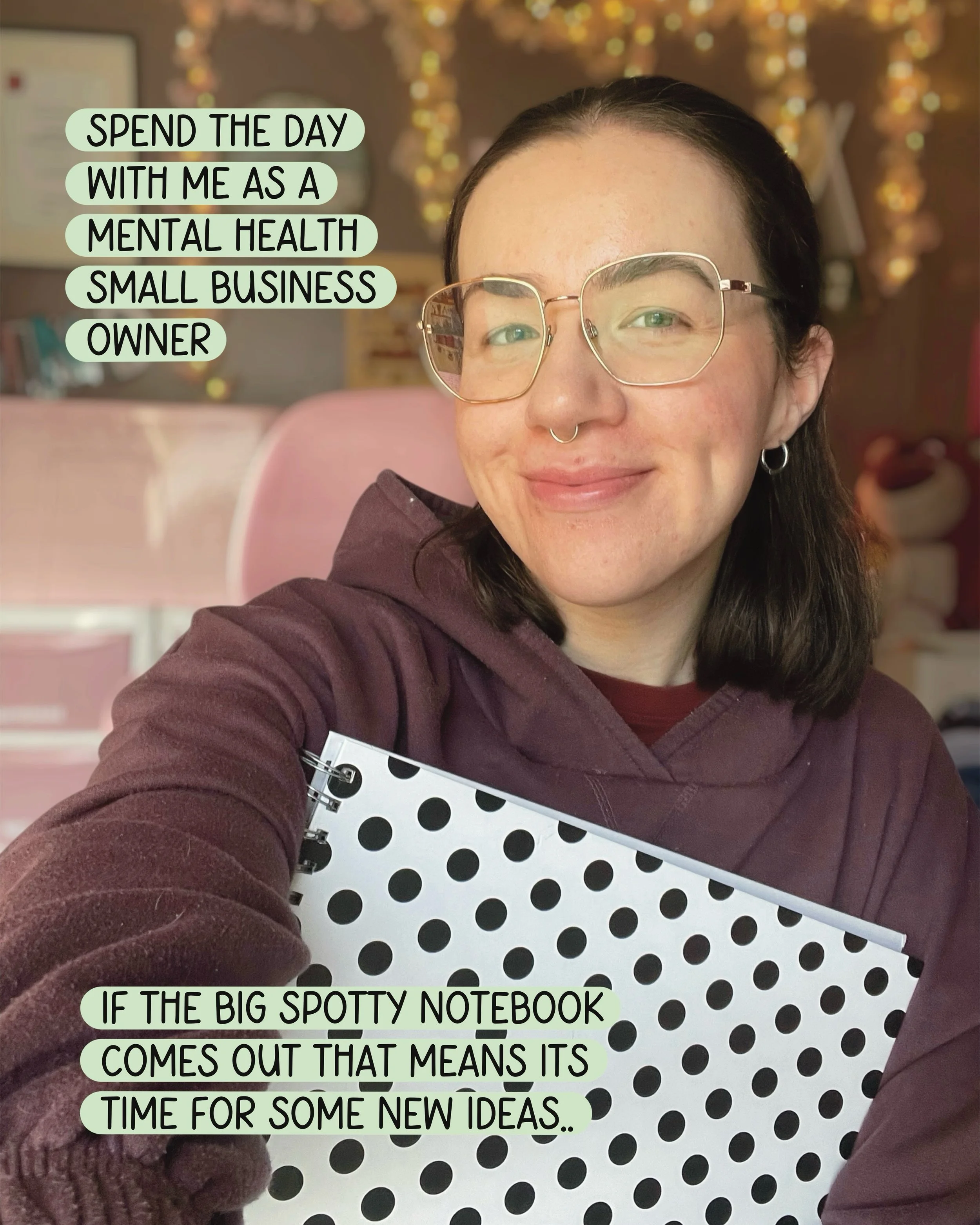 SPEND THE DAY WITH ME AS A MENTAL HEALTH SMALL BUSINESS OWNER 🩷

This day is kind of an exciting one because we have the first look at what&rsquo;s coming in the new version of my SH coping strategy cards, and two new versions of the recovery boxes 