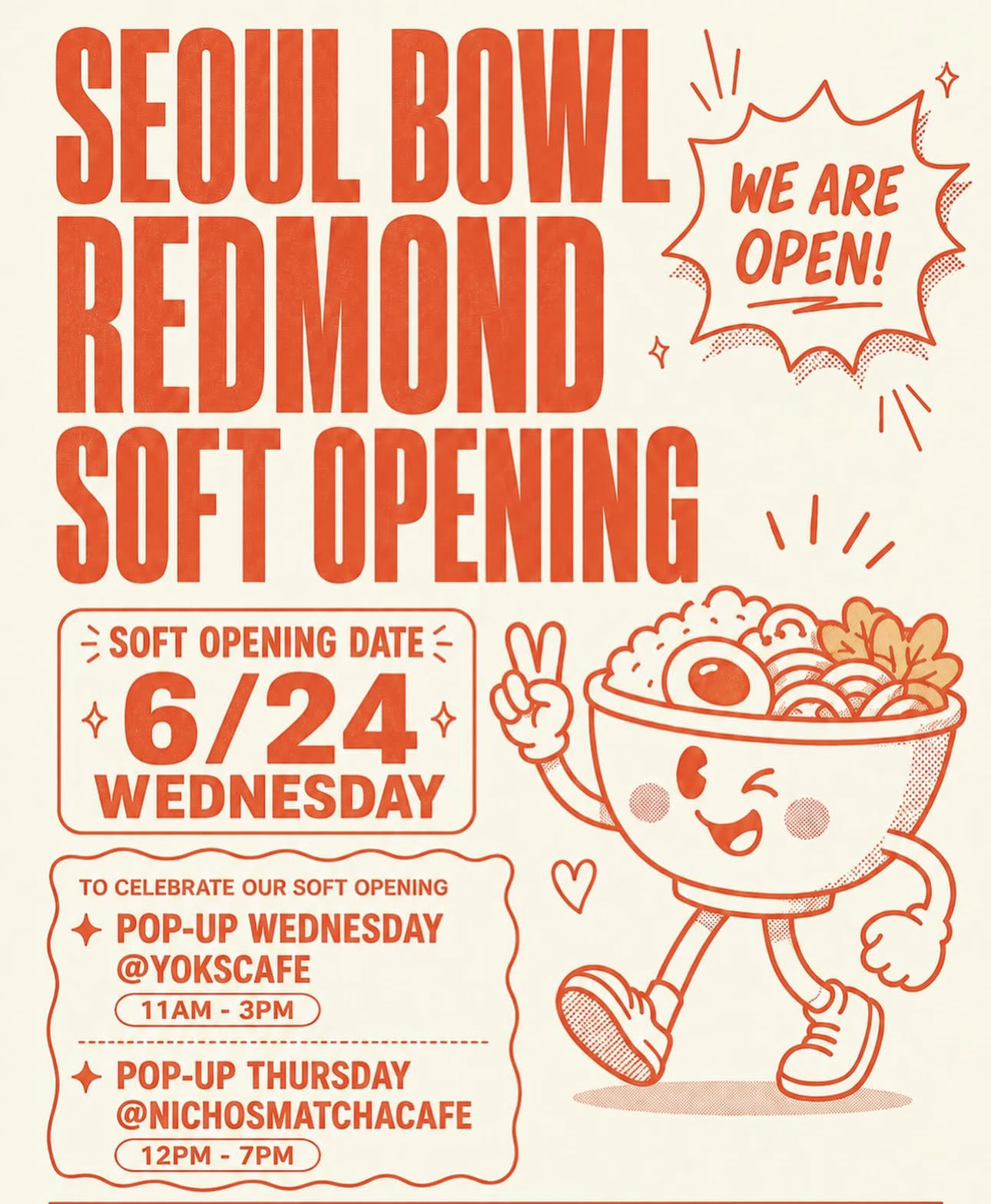 Seoul bowl redmond soft opening