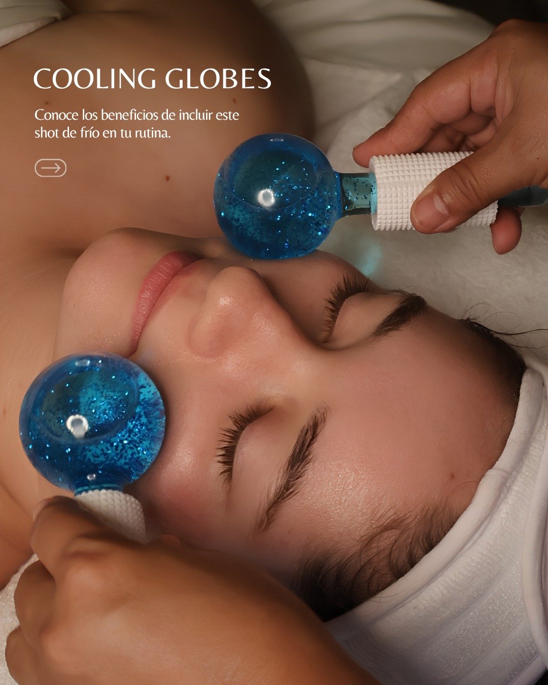 El bienestar tambi&eacute;n est&aacute; en esos peque&ntilde;os rituales que nos hacen sentir renovados ❄️

Desliza y descubre los beneficios de nuestros Cooling Globes, un toque de fr&iacute;o que despierta la piel, refresca los sentidos y eleva tu 