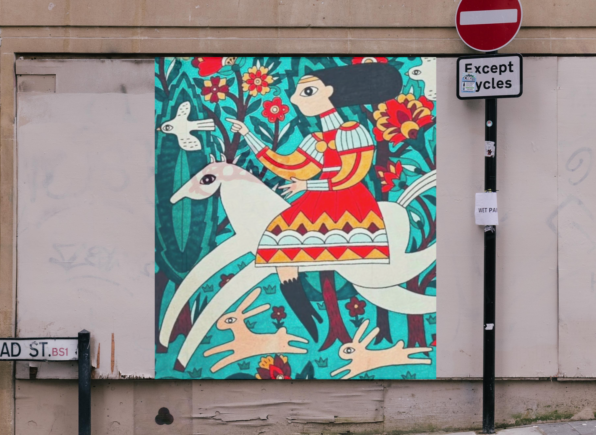 New mural by an Iranian Artist