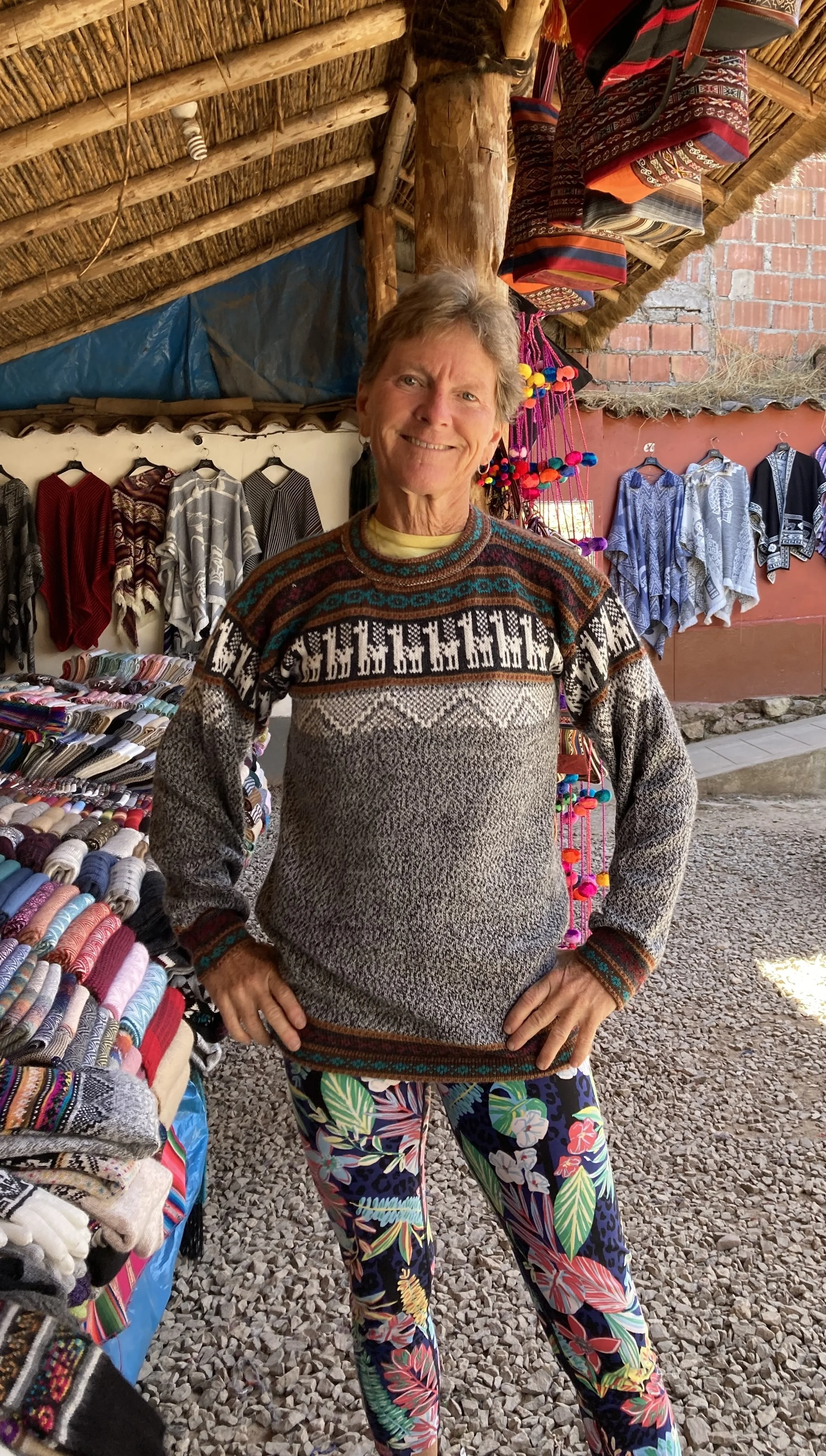 Rae Raptor on a highline journey in Chinchero, Peru