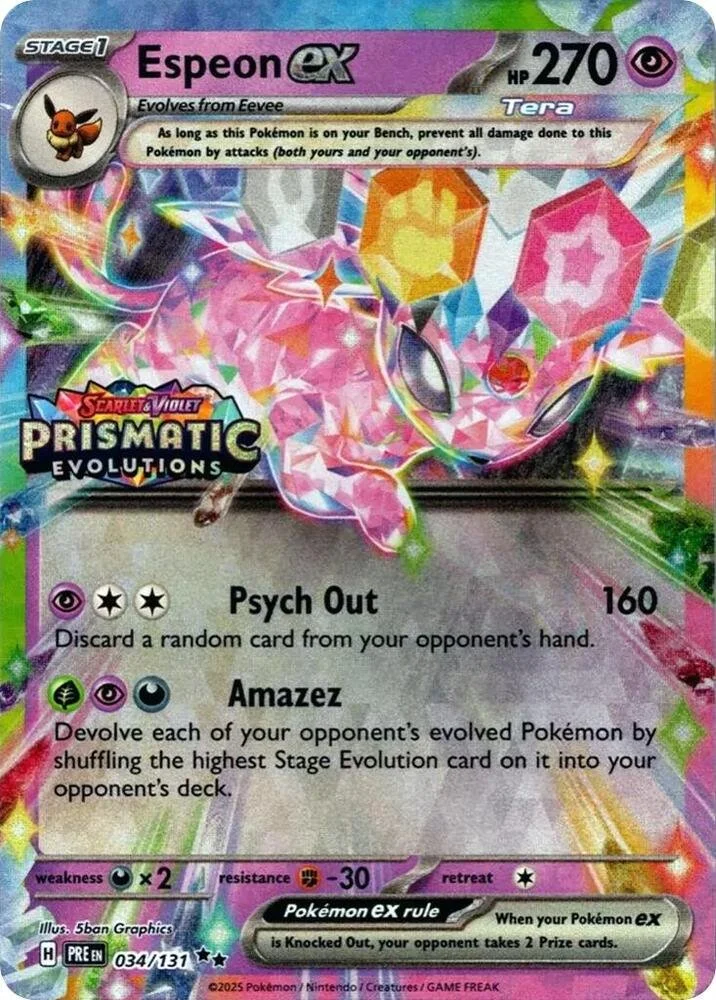 Espeon Ex Stamped Sealed