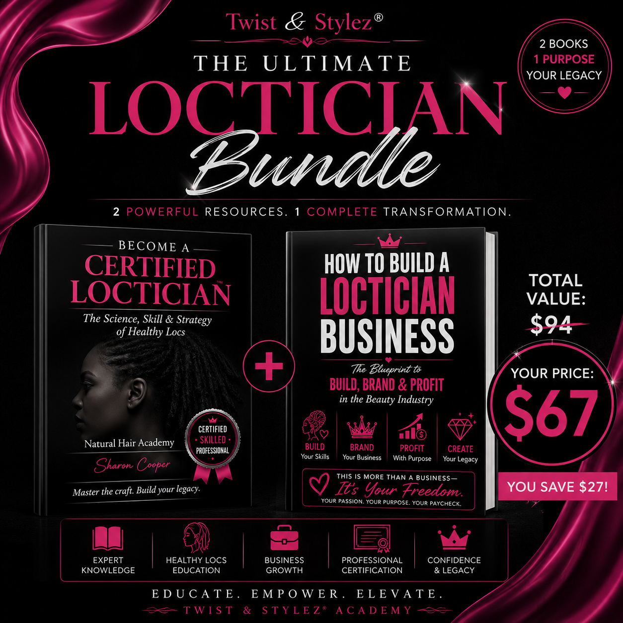 Loctician Starter Bundle - Learn the Skills & Build the Business