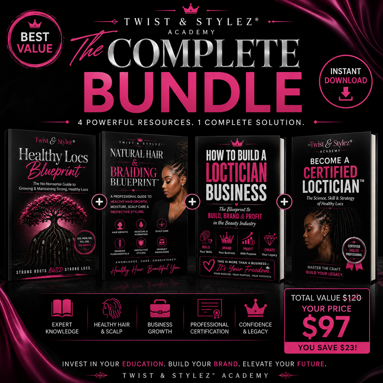 Twist & Stylez® Academy Bundle™