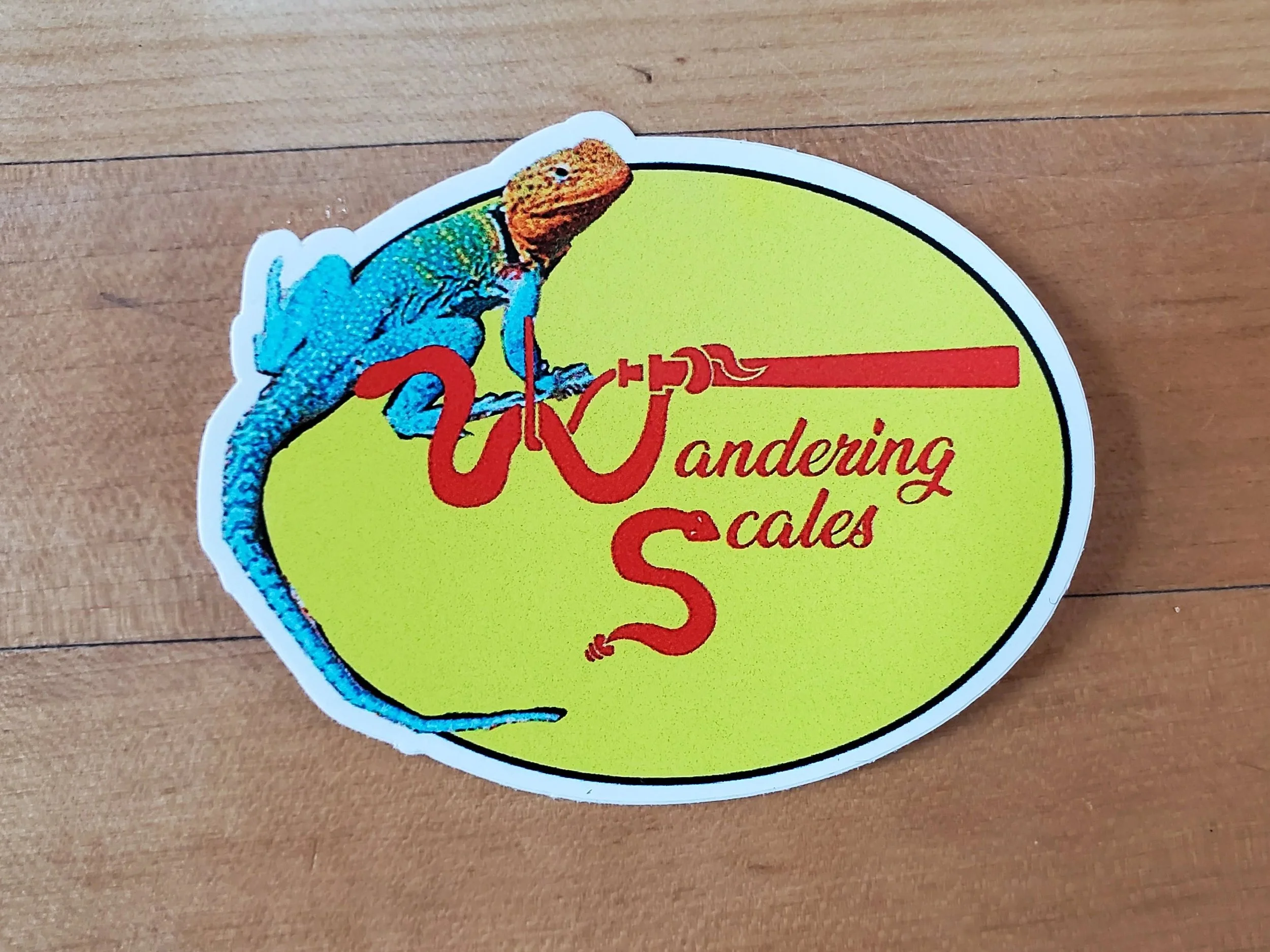 Wandering Scales Stickers - Collared Lizard